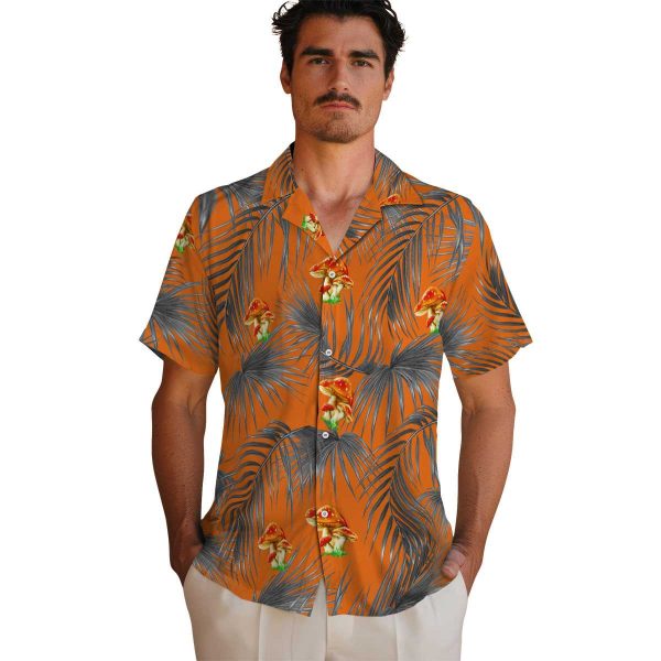 Mushroom Leafy Palms Hawaiian Shirt High quality