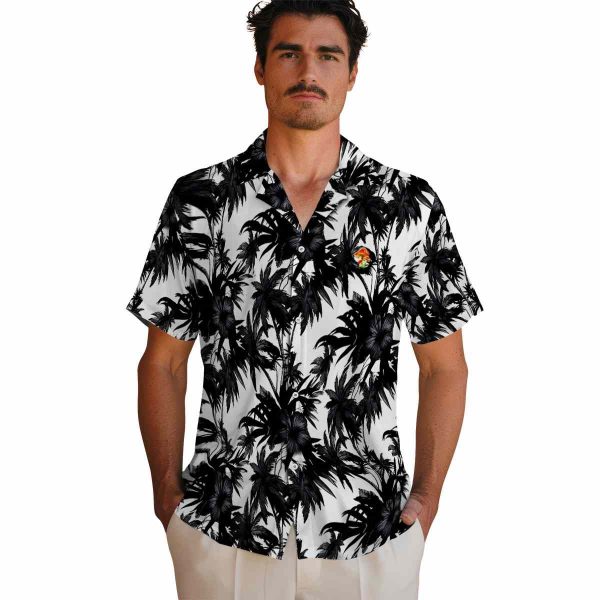 Mushroom Palm Motifs Hawaiian Shirt High quality