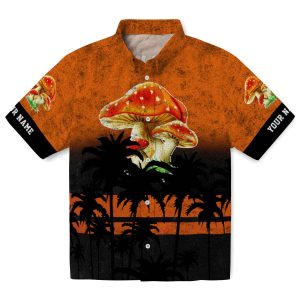 Mushroom Sunset Pattern Hawaiian Shirt Best selling