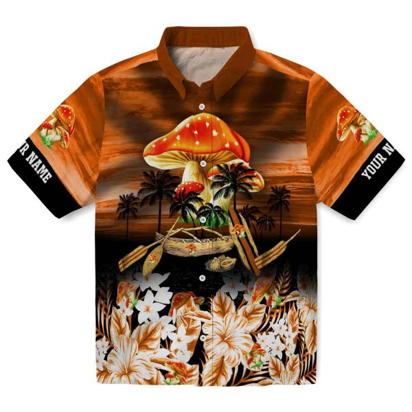 Mushroom Tropical Canoe Hawaiian Shirt Best selling