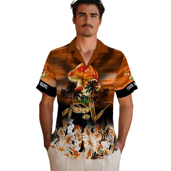 Mushroom Tropical Canoe Hawaiian Shirt High quality