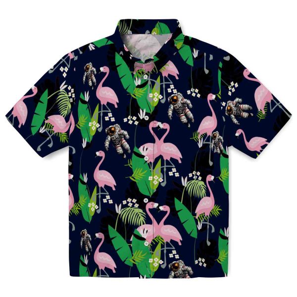 Nasa Flamingo Foliage Hawaiian Shirt Best selling