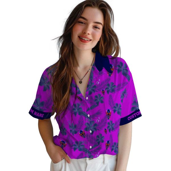 Neon Botanical Print Hawaiian Shirt Trendy