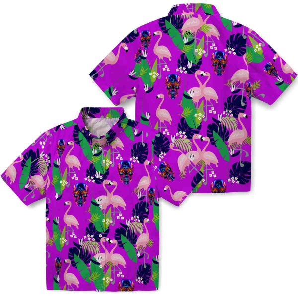 Neon Flamingo Foliage Hawaiian Shirt Latest Model