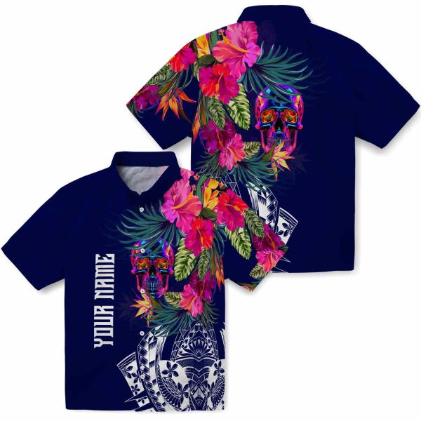 Neon Floral Polynesian Hawaiian Shirt Latest Model