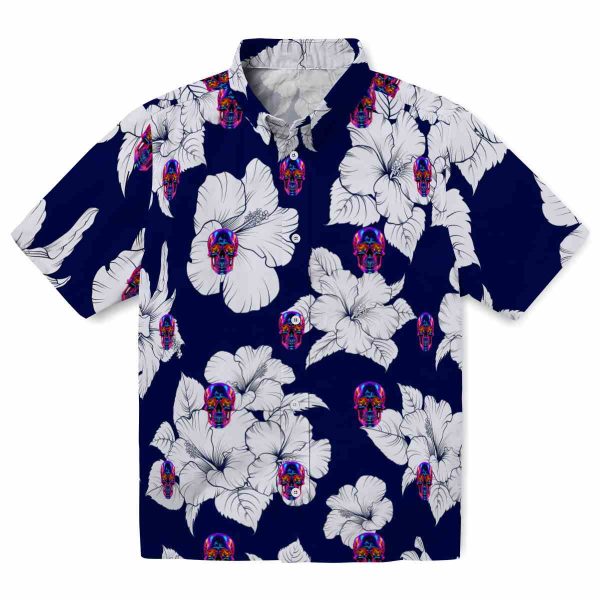 Neon Hibiscus Blooms Hawaiian Shirt Best selling