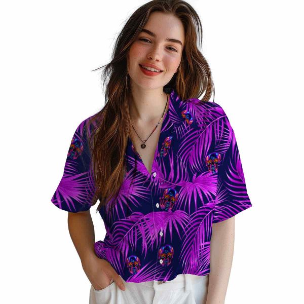 Neon Leafy Palms Hawaiian Shirt Trendy