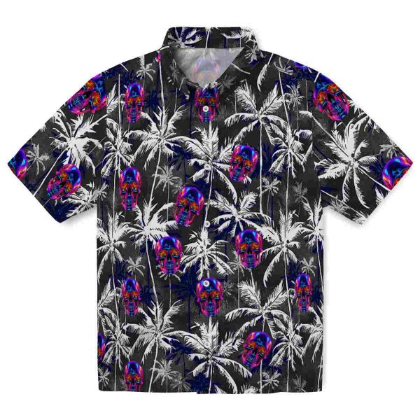 Neon Palm Pattern Hawaiian Shirt Best selling