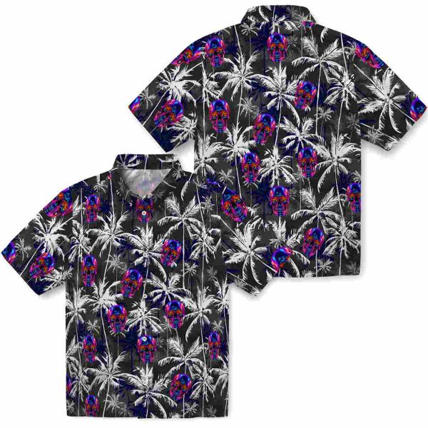 Neon Palm Pattern Hawaiian Shirt Latest Model