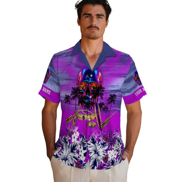 Neon Tropical Canoe Hawaiian Shirt High quality