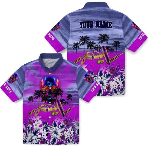 Neon Tropical Canoe Hawaiian Shirt Latest Model