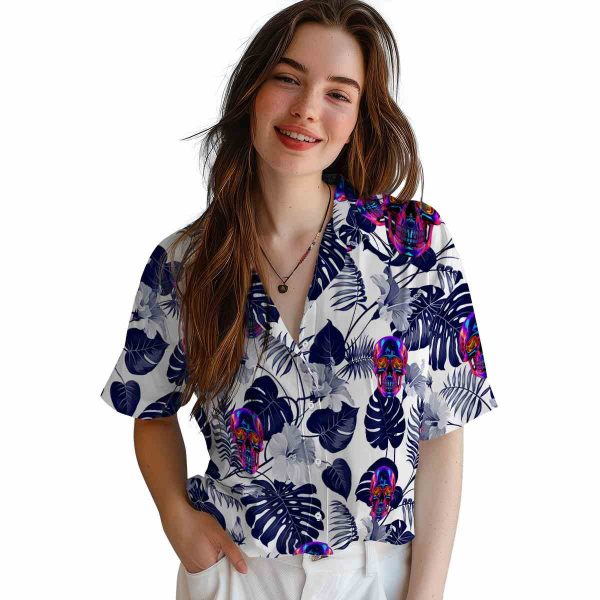 Neon Tropical Plants Hawaiian Shirt Trendy