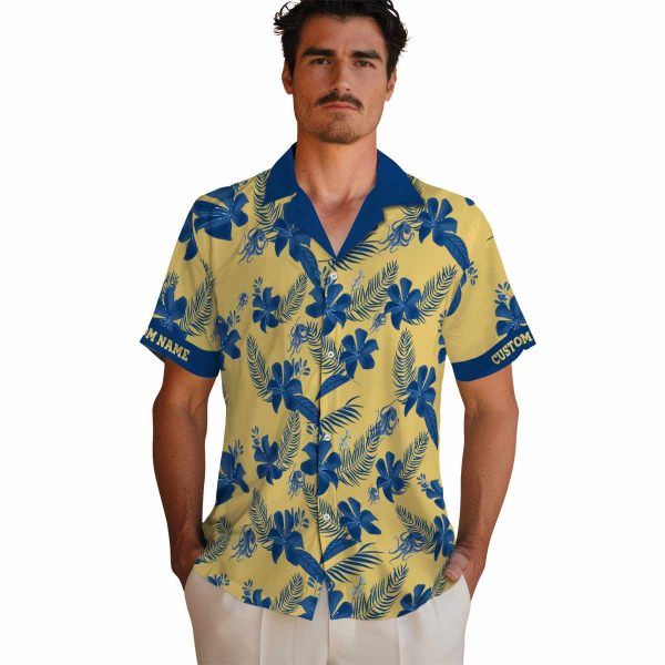 Octopus Botanical Print Hawaiian Shirt High quality