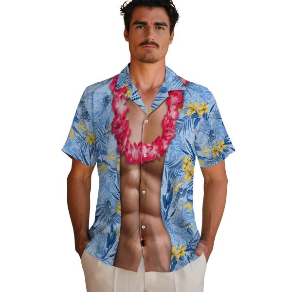 Octopus Chest Illusion Hawaiian Shirt High quality