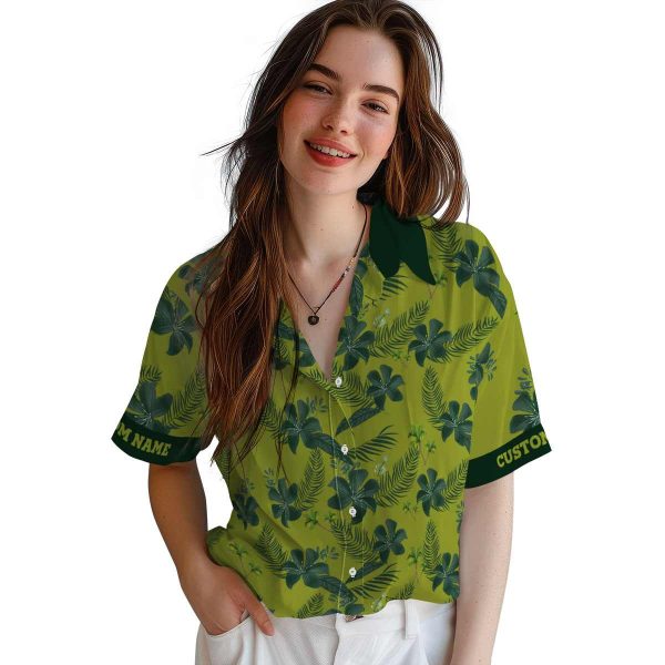 Palm Tree Botanical Print Hawaiian Shirt Trendy