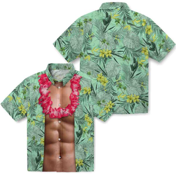 Palm Tree Chest Illusion Hawaiian Shirt Latest Model