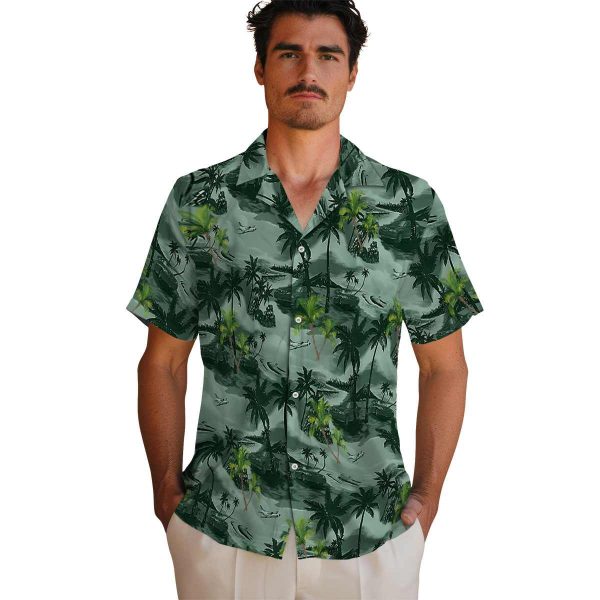 Palm Tree Coastal Palms Hawaiian Shirt High quality