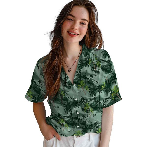 Palm Tree Coastal Palms Hawaiian Shirt Trendy