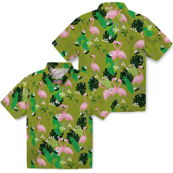 Palm Tree Flamingo Foliage Hawaiian Shirt Latest Model