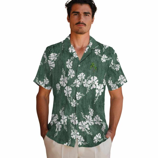 Palm Tree Hibiscus Clusters Hawaiian Shirt High quality