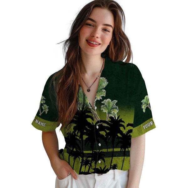 Palm Tree Sunset Pattern Hawaiian Shirt Trendy