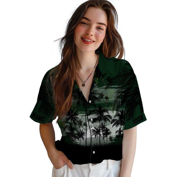 Palm Tree Sunset Scene Hawaiian Shirt Trendy