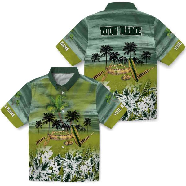 Palm Tree Tropical Canoe Hawaiian Shirt Latest Model