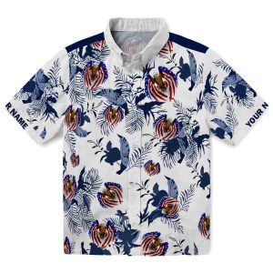 Patriotic Botanical Theme Hawaiian Shirt Best selling