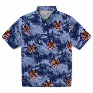 Patriotic Coastal Palms Hawaiian Shirt Best selling