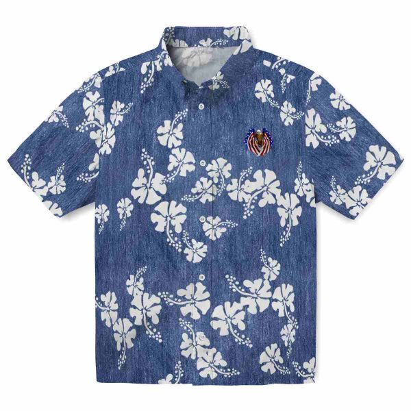 Patriotic Hibiscus Clusters Hawaiian Shirt Best selling