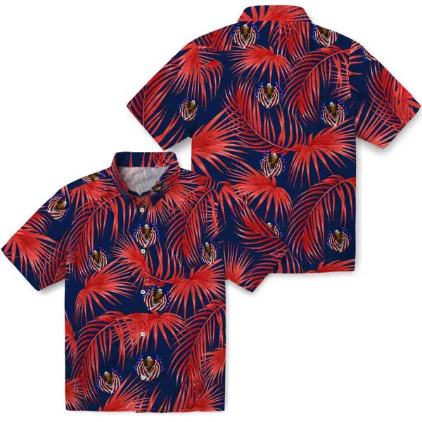 Patriotic Leafy Palms Hawaiian Shirt Latest Model