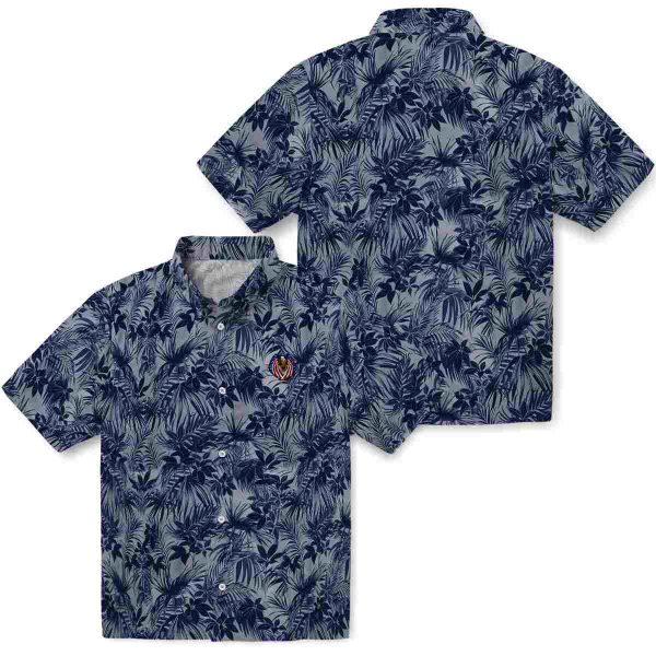 Patriotic Leafy Pattern Hawaiian Shirt Latest Model