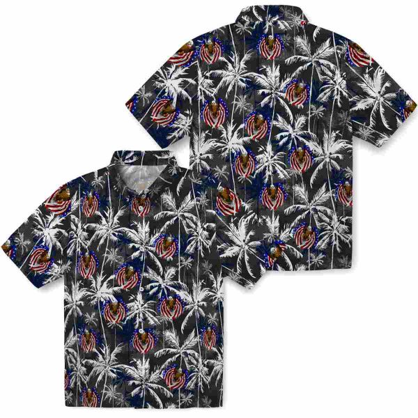 Patriotic Palm Pattern Hawaiian Shirt Latest Model