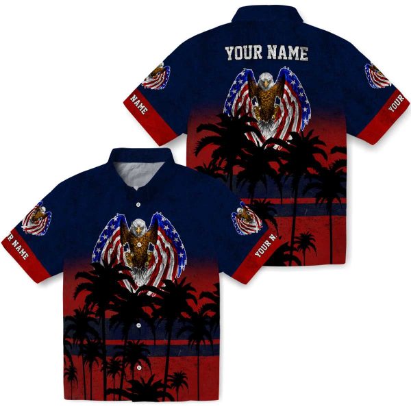 Patriotic Sunset Pattern Hawaiian Shirt Latest Model