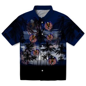 Patriotic Sunset Scene Hawaiian Shirt Best selling
