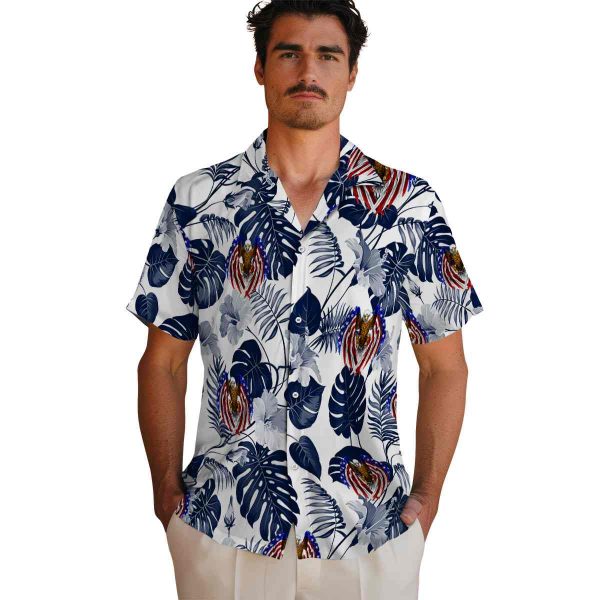 Patriotic Tropical Plants Hawaiian Shirt High quality