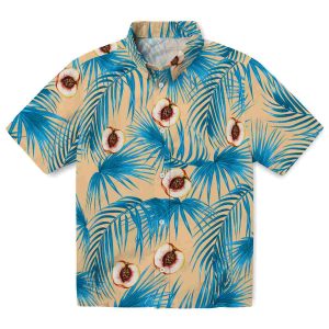 Peach Leafy Palms Hawaiian Shirt Best selling
