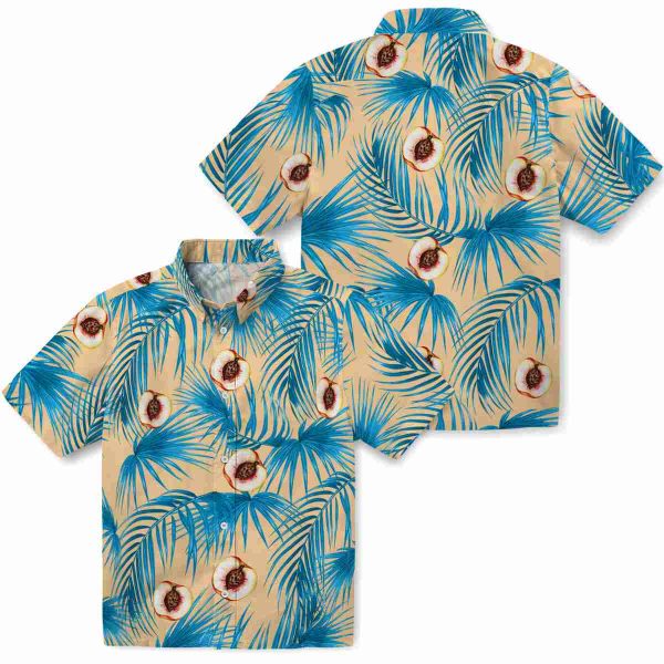 Peach Leafy Palms Hawaiian Shirt Latest Model