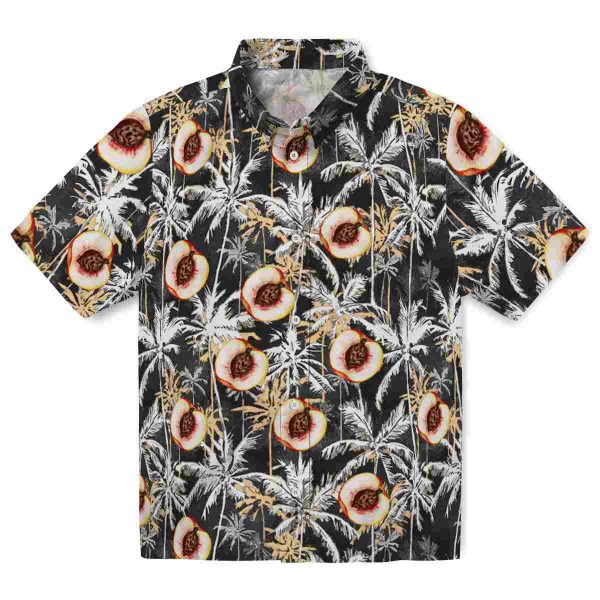 Peach Palm Pattern Hawaiian Shirt Best selling