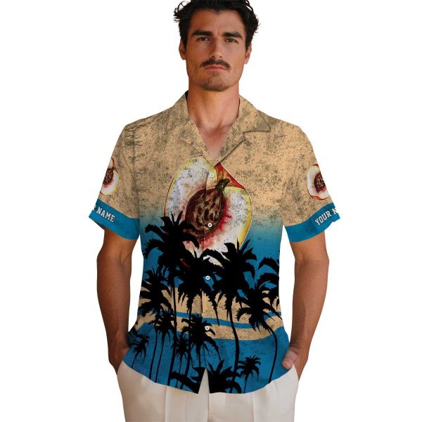 Peach Sunset Pattern Hawaiian Shirt High quality