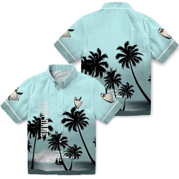 Penguin Beach Sunset Hawaiian Shirt Latest Model