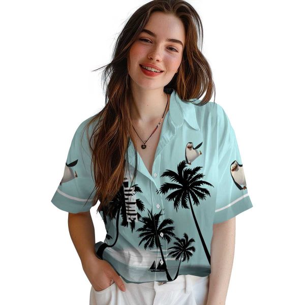 Penguin Beach Sunset Hawaiian Shirt Trendy