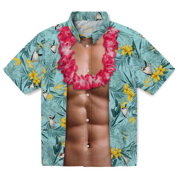 Penguin Chest Illusion Hawaiian Shirt Best selling