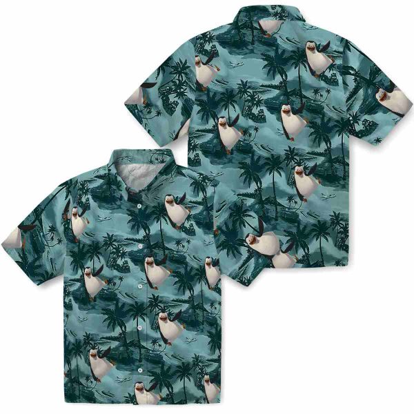 Penguin Coastal Palms Hawaiian Shirt Latest Model