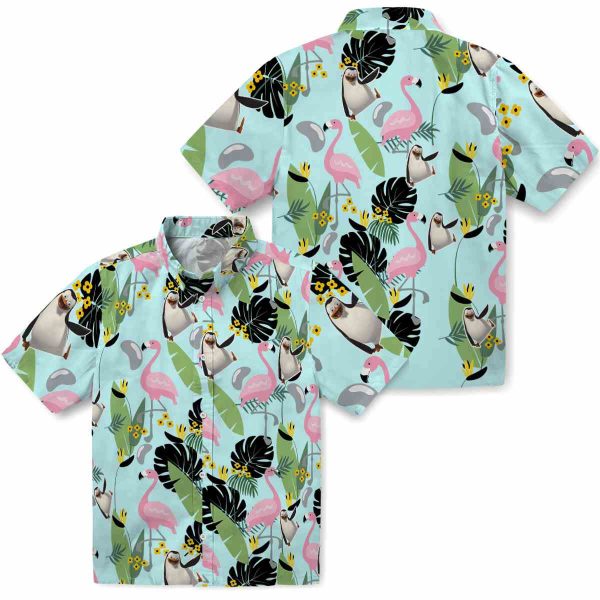 Penguin Flamingo Leaves Hawaiian Shirt Latest Model