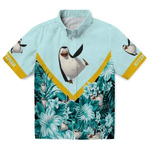 Penguin Floral Chevron Hawaiian Shirt Best selling