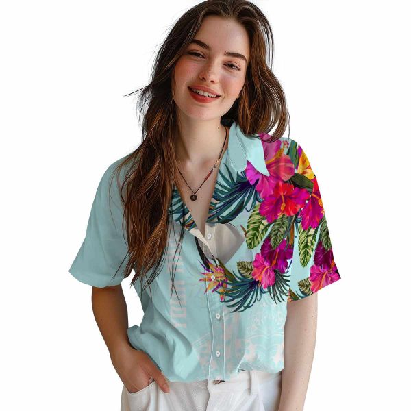 Penguin Floral Polynesian Hawaiian Shirt Trendy