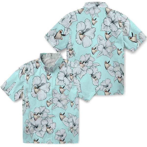 Penguin Hibiscus Blooms Hawaiian Shirt Latest Model