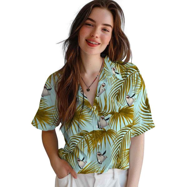 Penguin Leafy Palms Hawaiian Shirt Trendy