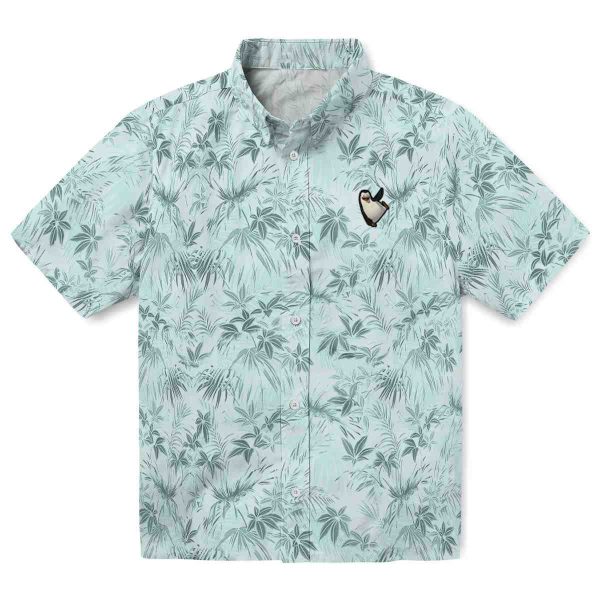 Penguin Leafy Pattern Hawaiian Shirt Best selling